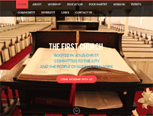 Tablet Screenshot of firstchurchinalbany.org